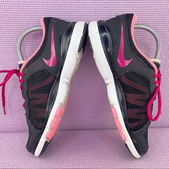 Nike Flex Trainer 2 TR2 Women’s Running Shoes Black Pink Size 8 511332-015 - Picture 4 of 11